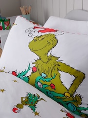 The Grinch White Christmas Duvet Cover and Pillowcase Set - Image 6 of 7