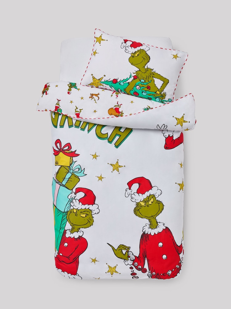 The Grinch White Christmas Duvet Cover and Pillowcase Set - Image 7 of 7 The Grinch White Christmas Duvet Cover and Pillowcase Set - Image 7 of 7