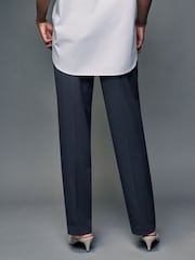 Navy Blue Heavy Duty Tailored Slim Fit Trousers - Image 3 of 7