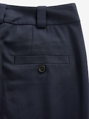 Navy Blue Heavy Duty Tailored Slim Fit Trousers - Image 6 of 7