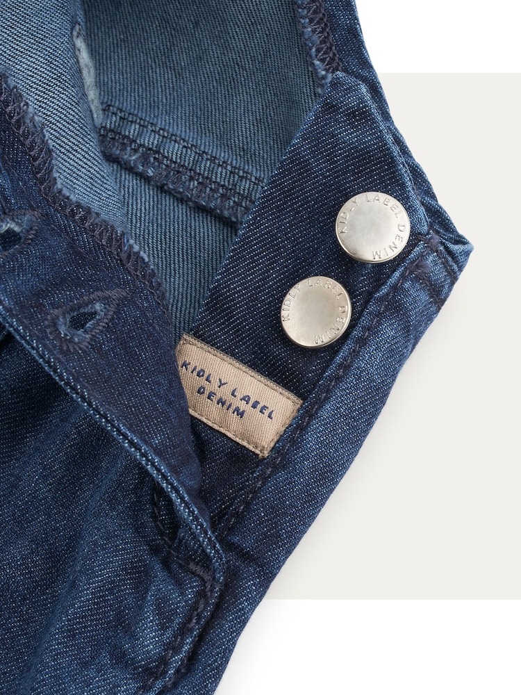 KIDLY Blue 100% Cotton Dungarees - Изображение 7 из 7