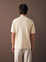 Fred Perry Ribbed Raglan Sleeve T-Shirt - Image 3 of 6
