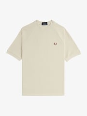 Fred Perry Ribbed Raglan Sleeve T-Shirt - Image 5 of 6