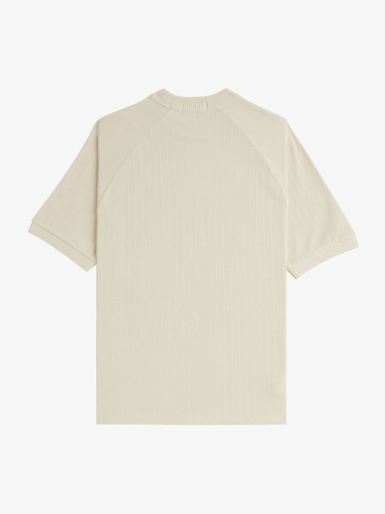 Fred Perry Ribbed Raglan Sleeve T-Shirt - Image 6 of 6