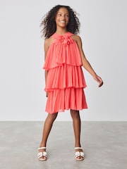 Baker by Ted Baker Corsage Halter Tier Dress - Image 2 of 5