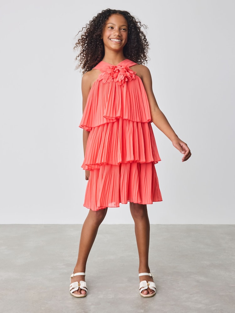 Baker by Ted Baker Corsage Halter Tier Dress - Image 2 of 5