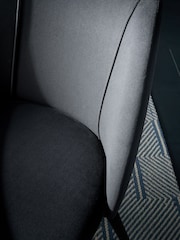 MADE.COM Set of 2 Charcoal Black Lule Non Arm Dining Chairs - Image 3 of 5