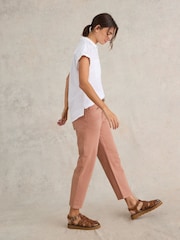 White Stuff Pink Charlie Straight Crop Jeans - Image 3 of 7
