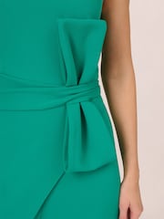 Adrianna Papell Wide Leg Green Bow Detail Jumpsuit - Image 5 of 7