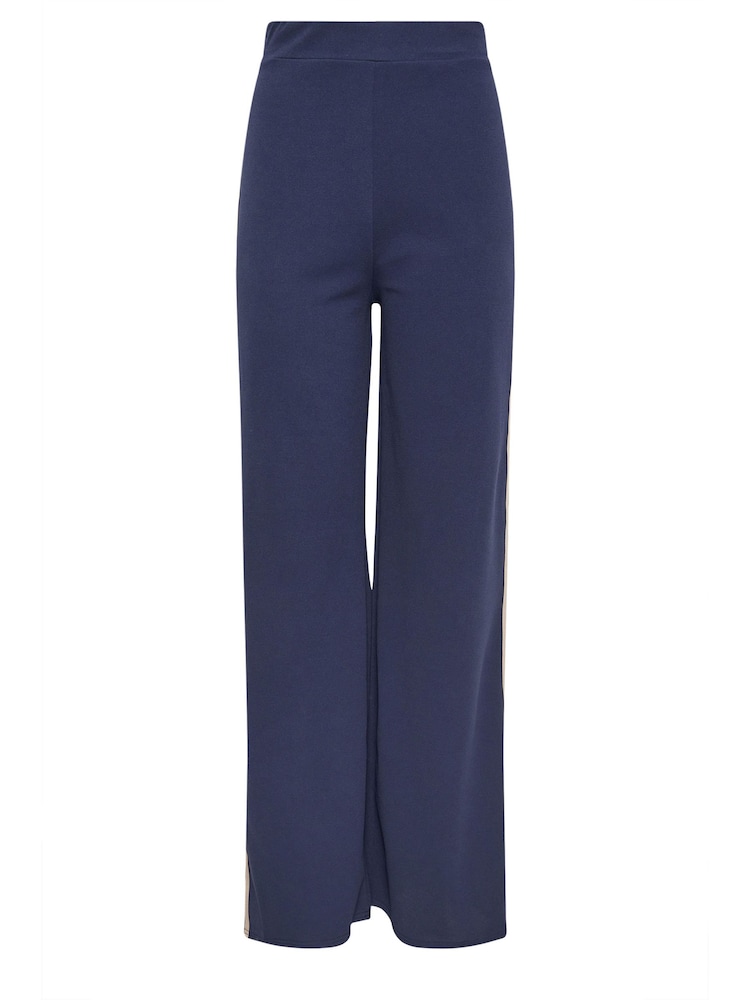 Azul - Pantalones con pernera ancha y raya lateral de Long Tall Sally - Imagen 5 de 5