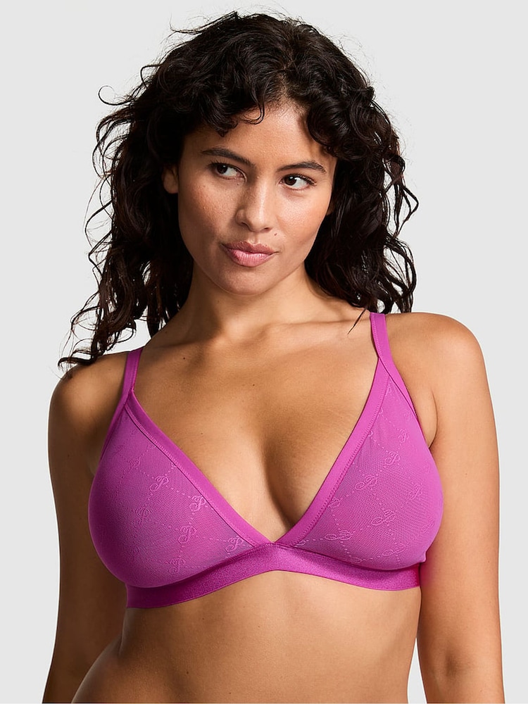 Victoria's Secret PINK Berry Bliss Purple Triangle Bralette - Image 1 of 3