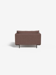 MADE.COM Basket Weave Dusky Pink Harlow Loveseat - Image 2 of 3