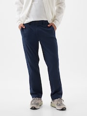 Gap Blue Straight Fit Stretch Essential Chino Trousers - Image 1 of 8
