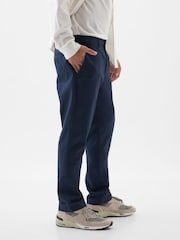 Gap Blue Straight Fit Stretch Essential Chino Trousers - Image 4 of 8