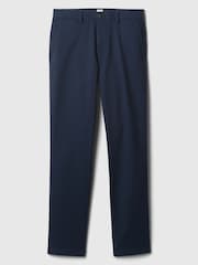 Gap Blue Straight Fit Stretch Essential Chino Trousers - Image 5 of 8