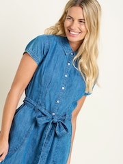 Brakeburn Blue Betsy Shirt Dress - Image 3 of 5