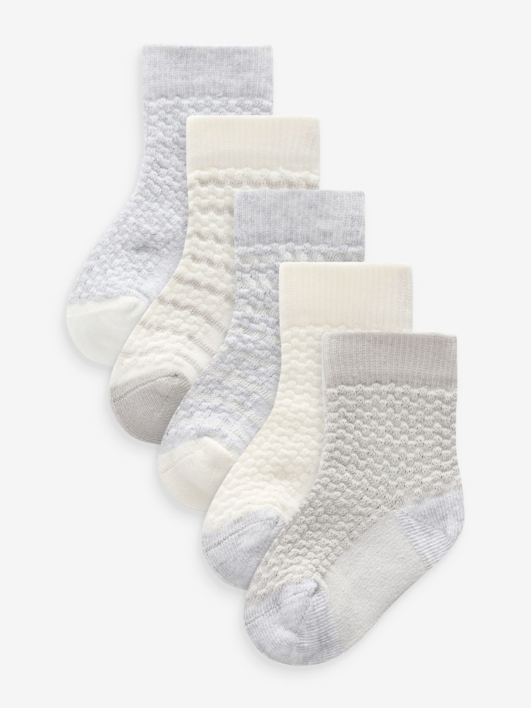 Gris - Pack de 5 calcetines para bebé (0 meses-2 años) - Imagen 1 de 6