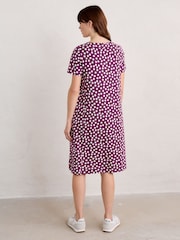 Seasalt Cornwall Purple Short Sleeve Pipers Dress - Image 3 of 6