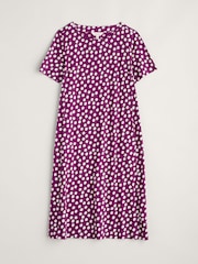 Seasalt Cornwall Purple Short Sleeve Pipers Dress - Image 5 of 6