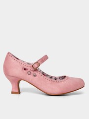 Joe Browns Pink Microsuede Mary Jane Shoes - Image 1 of 4