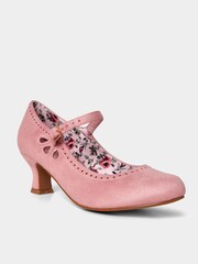 Joe Browns Pink Microsuede Mary Jane Shoes - Image 2 of 4