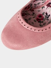Joe Browns Pink Microsuede Mary Jane Shoes - Image 4 of 4