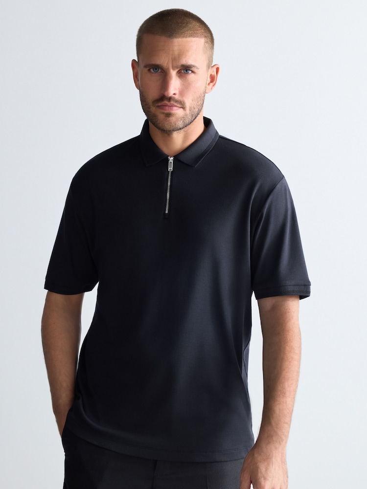 Black Signature Modal Polo Shirt - Image 1 of 8