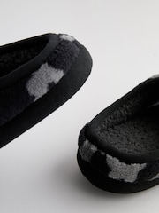 Grey Camo Warm Lined Mule Slippers - Image 3 of 5