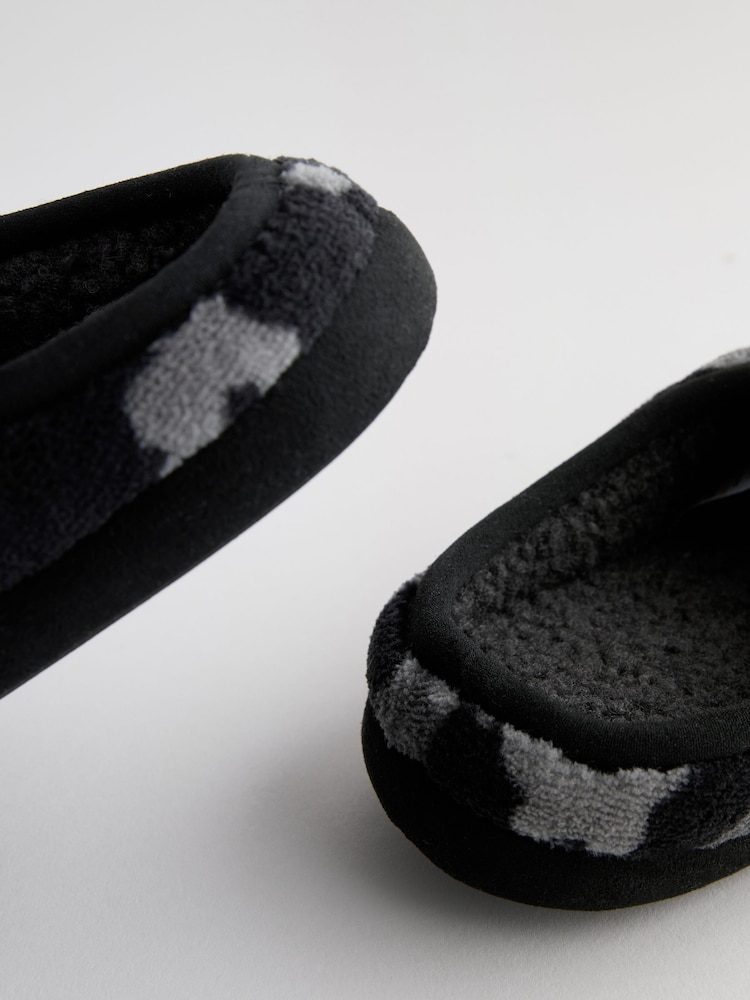Grey Camo Warm Lined Mule Slippers - Image 3 of 5