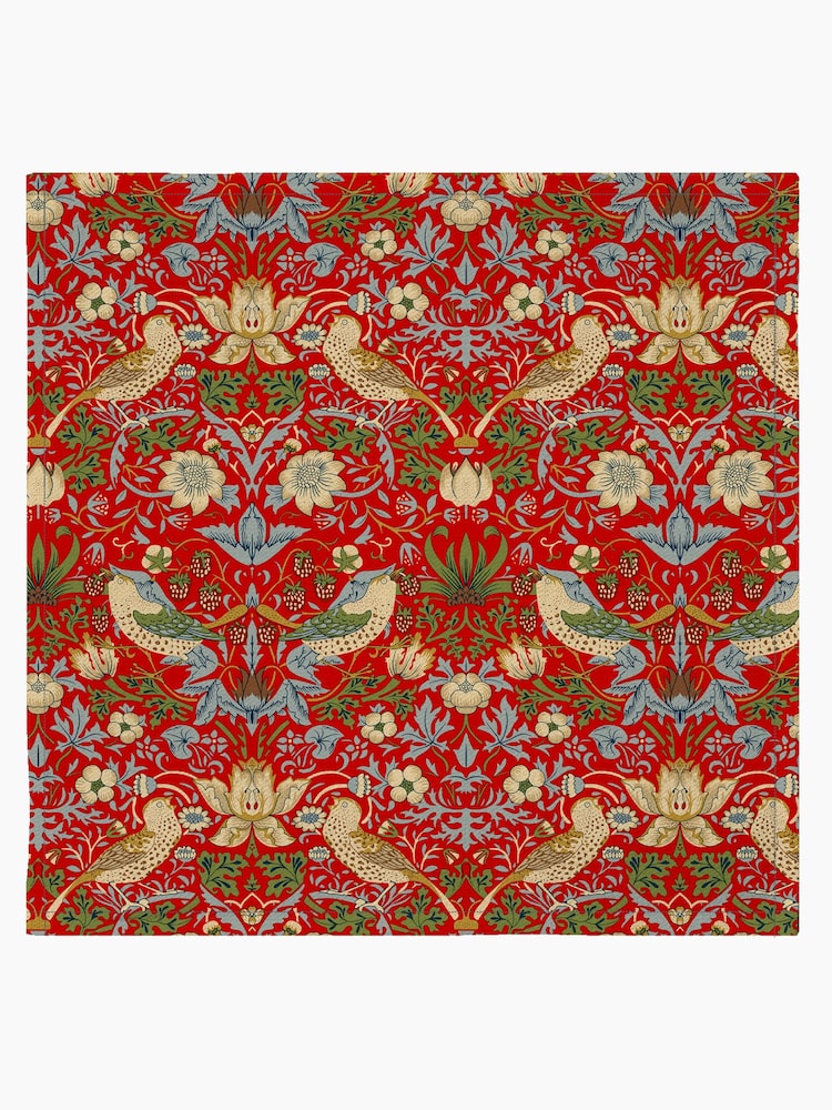 William Morris Gallery Red Pimpernel Pack of 4 100% Cotton Napkins - Image 2 of 2