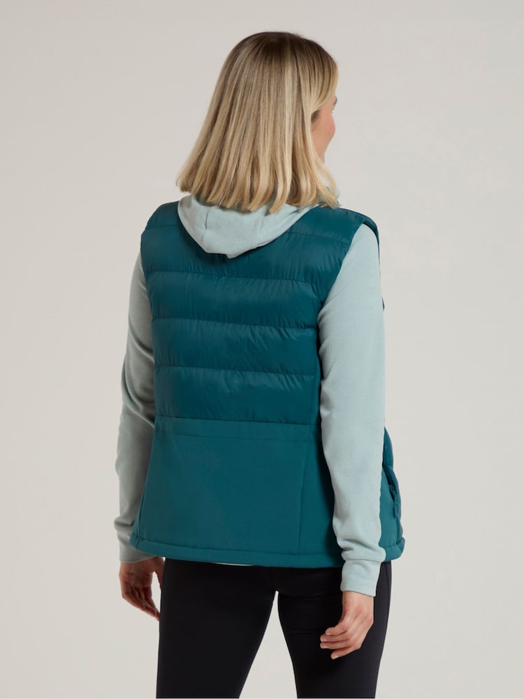 Mountain Warehouse Blue Womens Turbine Hybrid Padded Gilet - Image 3 of 10