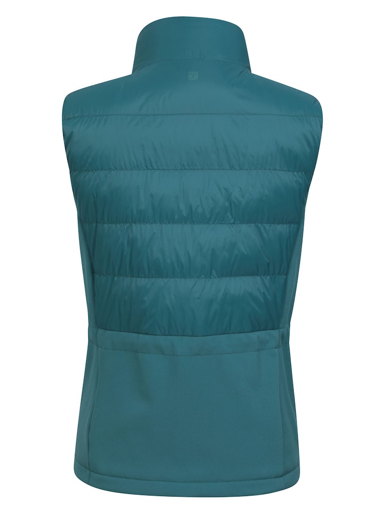 Mountain Warehouse Blue Womens Turbine Hybrid Padded Gilet - Image 8 of 10