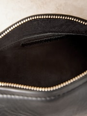 Black Leather Barrel Shoulder Bag - Image 8 of 8