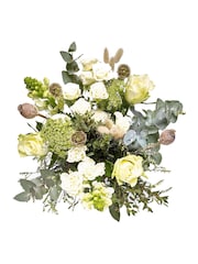 The Chateau by Angel Strawbridge White Rose and Antirrhinum Fresh Flower Bouquet in Pail - Image 4 of 4