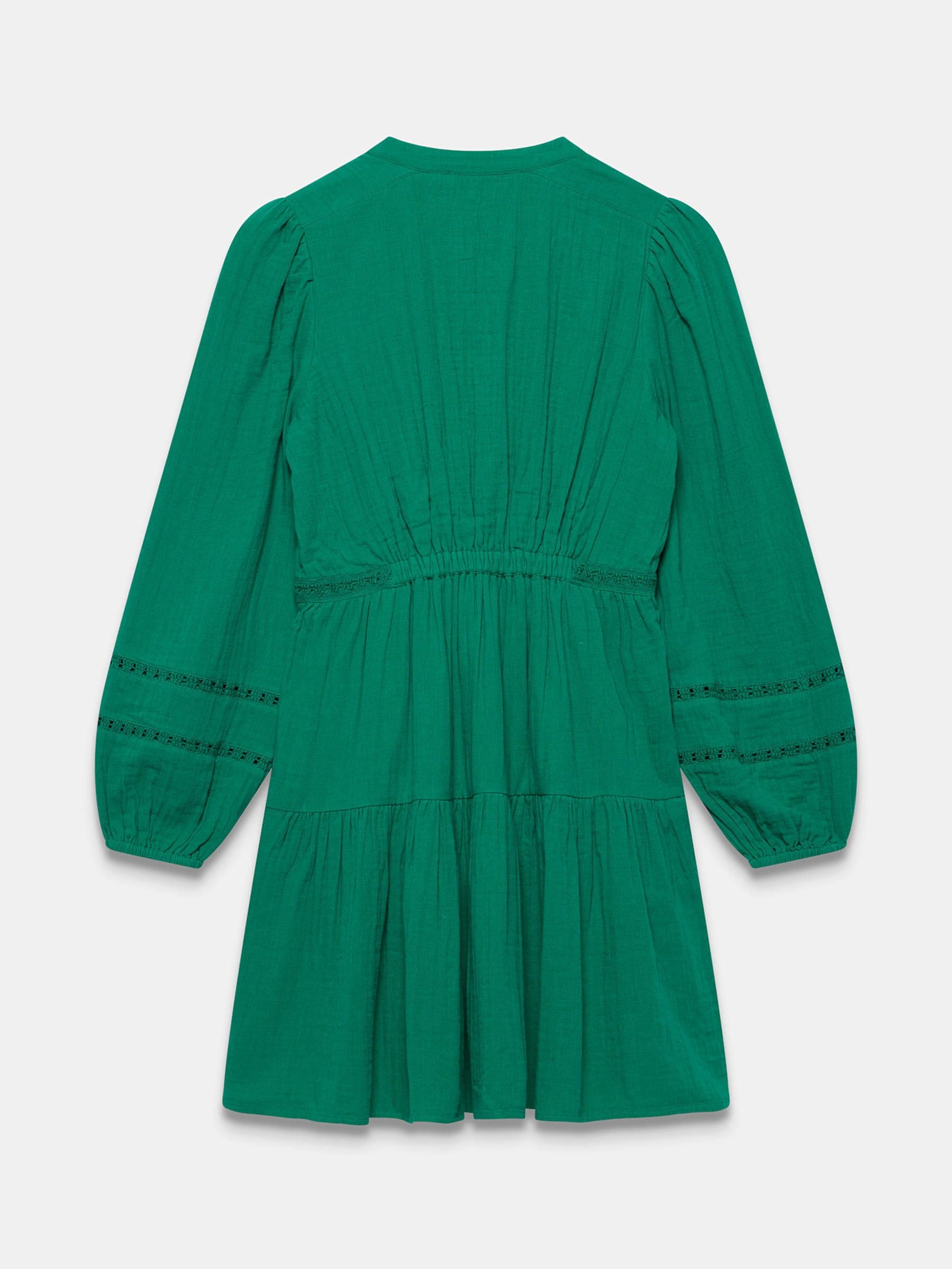 Buy Mint Velvet Green Cotton Cheesecloth Mini Dress from Next USA