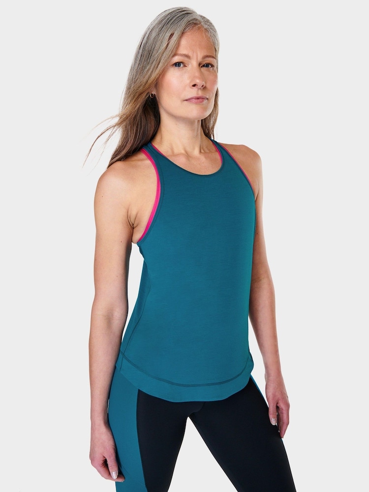 сине-зеленый Reef сине-зеленый - Майка для бега Sweaty Betty Breathe Easy - Image 1 of 7