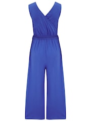 Azul - Mono capri de punto de algodón flameado 100 % Maya de Pour Moi - Imagen 4 de 4