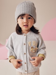Grey Rib Beanie Hat (1-16yrs) - Image 1 of 3