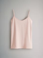 The Set Black/Light Grey/Pink/Cream/Blue/White 7 Pack Thin Strap Vest Tops - Image 10 of 14