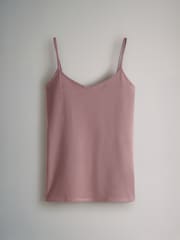 The Set Black/Light Grey/Pink/Cream/Blue/White 7 Pack Thin Strap Vest Tops - Image 11 of 14