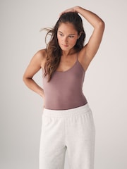 The Set Black/Light Grey/Pink/Cream/Blue/White 7 Pack Thin Strap Vest Tops - Image 3 of 14