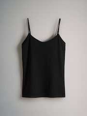 The Set Black/Light Grey/Pink/Cream/Blue/White 7 Pack Thin Strap Vest Tops - Image 6 of 14