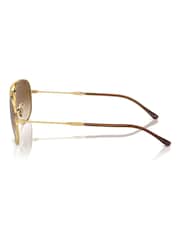 Ray-Ban Gold Tone Bain Bridge Rb3735 Pillow Sunglasses - Image 7 of 8