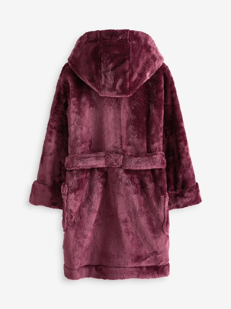 bordeaux - Peignoir en polaire Soft Touch (9mths-16yrs) - Image 5 of 7