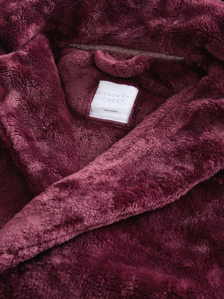bordeaux - Peignoir en polaire Soft Touch (9mths-16yrs) - Image 6 of 7