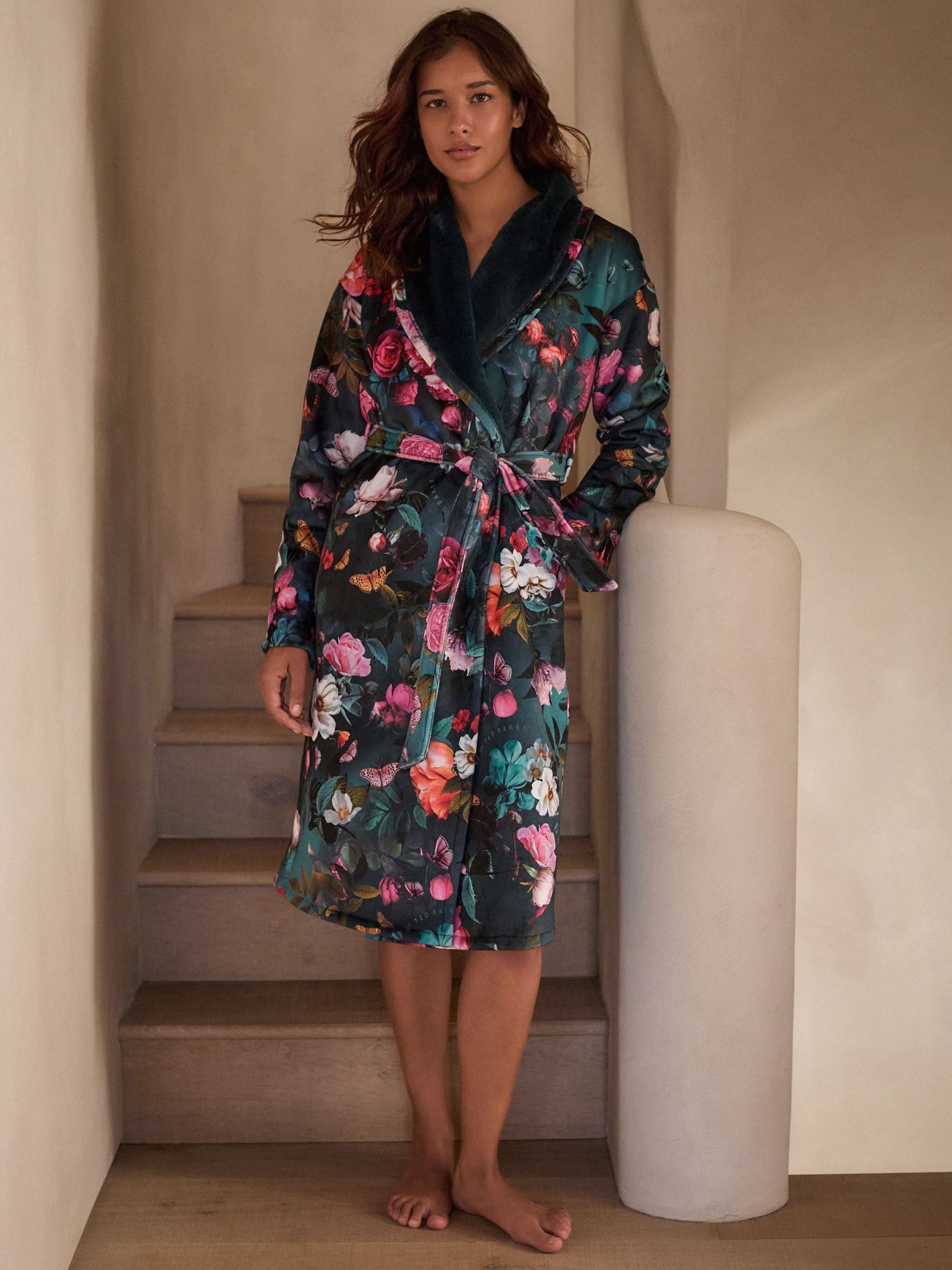 Ted baker floral dressing gown top