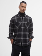 Barbour® International Fenton Check Oxford Black 100% Cotton Shirt - Image 1 of 6