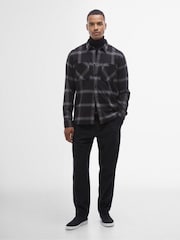 Barbour® International Fenton Check Oxford Black 100% Cotton Shirt - Image 3 of 6