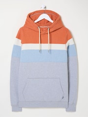 FatFace Brooke Orange Cut and Sew Overhead Hoodie - Image 9 of 9