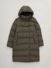 Seasalt Cornwall Green Tall Holywell Bay Waterproof Coat - Image 4 of 5